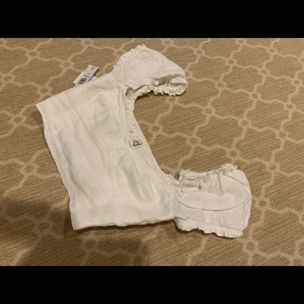 White Cute Top